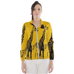 Giraffe  Windbreaker (women) by Valentinaart