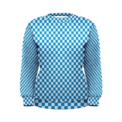 Oktoberfest Bavarian Blue And White Checkerboard Women s Sweatshirt by PodArtist