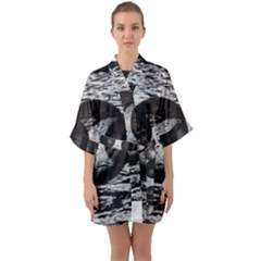 Yin Quarter Sleeve Kimono Robe by WILLBIRDWELL
