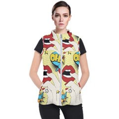 Pop Art   Women s Puffer Vest by Valentinaart