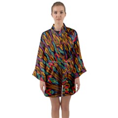 Background Abstract Texture Long Sleeve Kimono Robe by Sapixe