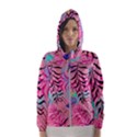 Illustration Reason Leaves Design Hooded Windbreaker (Women) View1