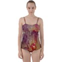 Wonderful Roses With Butterflies And Light Effects Twist Front Tankini Set View1
