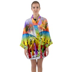 African American Women Long Sleeve Kimono Robe by AlteredStates