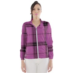 Violet Plaid Windbreaker (women) by snowwhitegirl