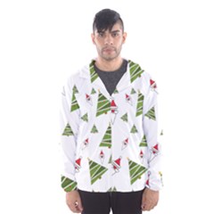 Christmas Santa Claus Decoration Hooded Windbreaker (men) by Nexatart