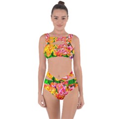 Blushing Tulip Flowers Bandaged Up Bikini Set  by FunnyCow