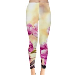 Paradise Apple Blossoms Leggings  by FunnyCow