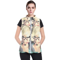 Stained Glass Girl Women s Puffer Vest