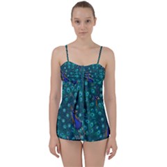 Peacocks Babydoll Tankini Set