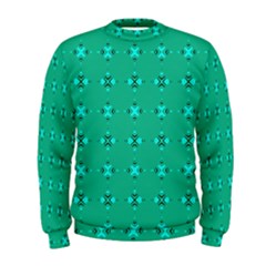 Modern Bold Geometric Green Circles Sm Men s Sweatshirt by BrightVibesDesign