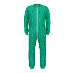 Modern Bold Geometric Green Circles Sm Onepiece Jumpsuit (kids) by BrightVibesDesign