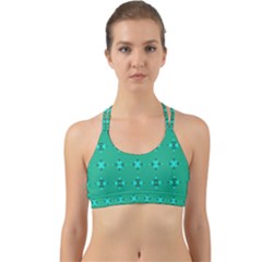 Modern Bold Geometric Green Circles Sm Back Web Sports Bra by BrightVibesDesign