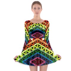 Hamsa Of God Long Sleeve Skater Dress by CruxMagic