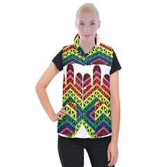 Hamsa Women s Button Up Vest by CruxMagic