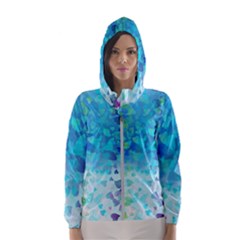 Hearts Colors Hooded Windbreaker (women) by LoolyElzayat