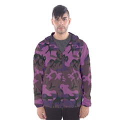 Camouflage Violet Hooded Windbreaker (men)