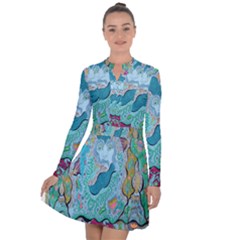 Mystic Mermaid Long Sleeve Panel Dress by chellerayartisans