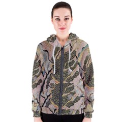 Lizard Volcano Women s Zipper Hoodie by chellerayartisans