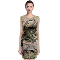 Lizard Volcano Classic Sleeveless Midi Dress by chellerayartisans