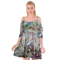 Transparent Volcano Fish Cutout Spaghetti Strap Chiffon Dress by chellerayartisans