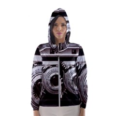 Vintage Camera Hooded Windbreaker (women)