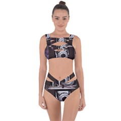 Vintage Camera Bandaged Up Bikini Set 