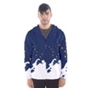 Flag Map of Alaska Hooded Windbreaker (Men) View1