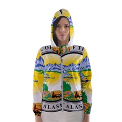 State Seal Of Alaska  Hooded Windbreaker (women) by abbeyz71