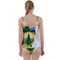 Flag Map of Vermont Twist Front Tankini Set View2