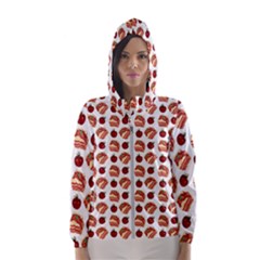 Pasta Pattern Hooded Windbreaker (women)