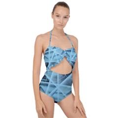 Pyramids Scallop Top Cut Out Swimsuit by WILLBIRDWELL