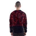 Red and black leather red lace by FlipStylez Designs Hooded Windbreaker (Men) View2