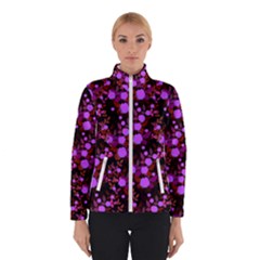 Purple Red  Roses Winter Jacket