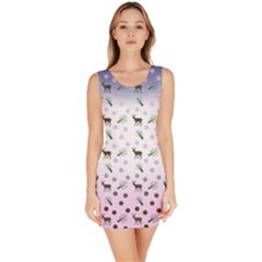 Ombre Deer Pattern Bodycon Dress