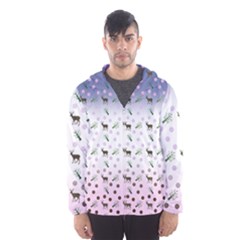 Ombre Deer Pattern Hooded Windbreaker (men) by snowwhitegirl