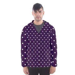 Little  Dots Purple Hooded Windbreaker (men)