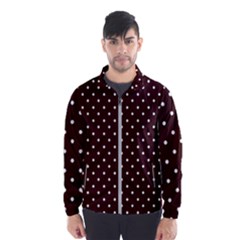 Little  Dots Maroon Windbreaker (men)