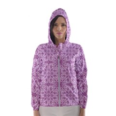 Ornamental Pink Hooded Windbreaker (women)