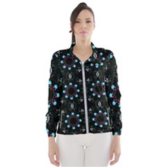 Embroidery Paisley Black Windbreaker (women)