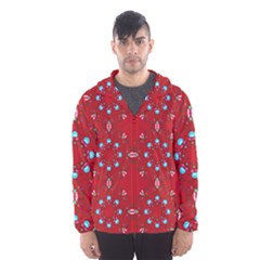 Embroidery Paisley Red Hooded Windbreaker (men)