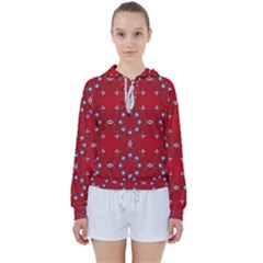 Embroidery Paisley Red Women s Tie Up Sweat