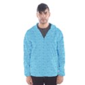 Retro Blue Pattern Hooded Windbreaker (Men) View1