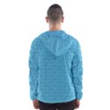 Retro Blue Pattern Hooded Windbreaker (Men) View2