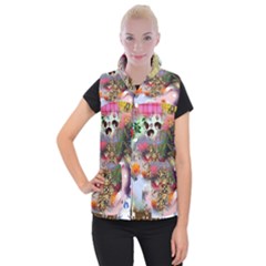 Pattern Patchwork Women s Button Up Vest