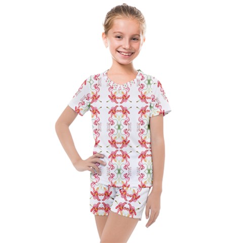 Tigerlily Kids  Mesh Tee And Shorts Set by humaipaints