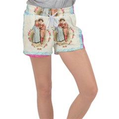 Kids Heart Women s Velour Lounge Shorts by vintage2030