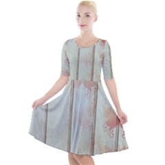 Background 1143577 1920 Quarter Sleeve A-line Dress by vintage2030