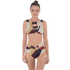Fabric Textile Design Bandaged Up Bikini Set  by Sapixe