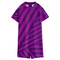 Pattern Lines Stripes Texture Kids  Boyleg Half Suit Swimwear by Sapixe